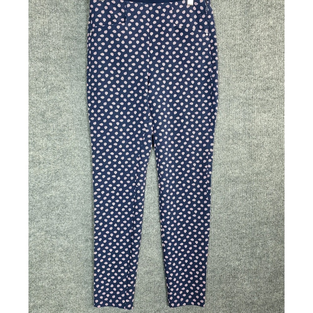 RLX Ralph Lauren Womens‎ Sz 4 Golf Pants Floral Paisley Blue **FLAW** MSRP $188